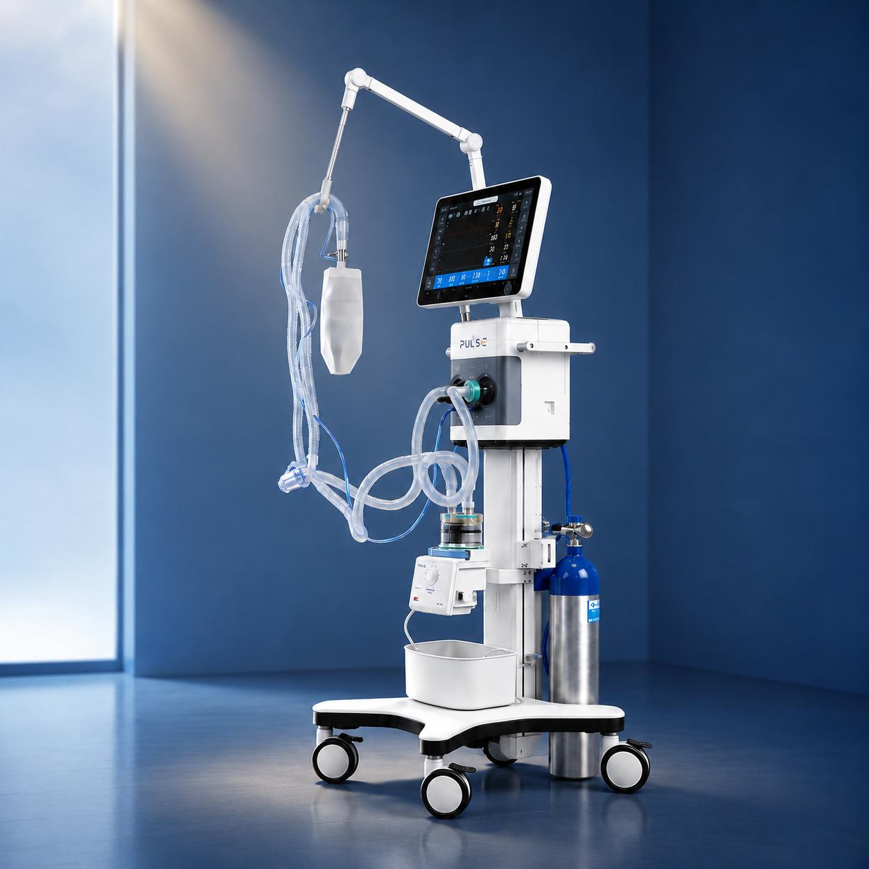 SH320 ICU Ventilator — Front View